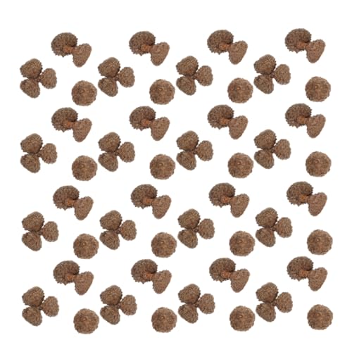 PRETYZOOM 200stücke Eichelkappen Rustikale Eicheln Topper Für Herbstdekoration Ornament Basteln Vasenfüller Simulationsholz Für Tischdekoration Und Heimwerkerprojekte von PRETYZOOM