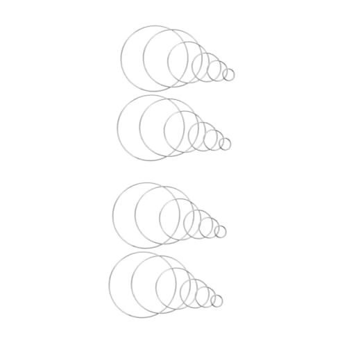PRETYZOOM 24 Stck. Edelstahlring Dreamcatcher Hoops Für Handwerk Traumfängerringe Aus Metall Metal -Reifen Für Das Erstellen Kleiner Metallringe Für Makrame Bastelringe Edelstahl 304 Silber PRETYZOOM 24 Stck. Edelstahlring Dreamcatcher Hoops Für Handwerk Traumfängerringe Aus Metall Metal -Reifen Für Das Erstellen Kleiner Metallringe Für Makrame Bastelringe Edelstahl 304 Silber von PRETYZOOM