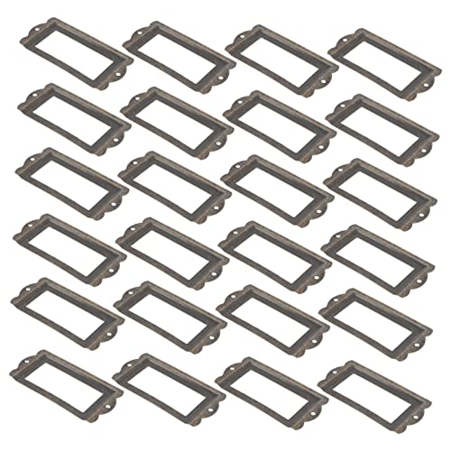 PRETYZOOM 24 Stück Antike Metall Etikettenhalter für Regale Vintage Label Frames für Schmuckkästen Holzkisten Langlebig Dekorativ PRETYZOOM 24 Stück Antike Metall Etikettenhalter für Regale Vintage Label Frames für Schmuckkästen Holzkisten Langlebig Dekorativ von PRETYZOOM