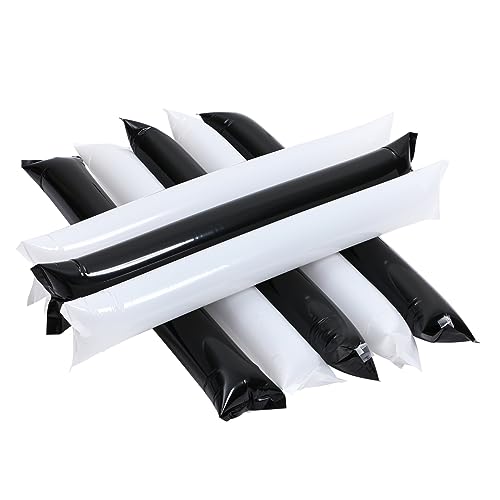 PRETYZOOM 24 Stück Teiliges Aufblasbare Jubelstöcke in Weiß und Schwarz Dicke Cheer Sticks als Noise Maker für Sportveranstaltungen Konzert und Rennen Leichte und Sichere Fanartikel für PRETYZOOM 24 Stück Teiliges Aufblasbare Jubelstöcke in Weiß und Schwarz Dicke Cheer Sticks als Noise Maker für Sportveranstaltungen Konzert und Rennen Leichte und Sichere Fanartikel für von PRETYZOOM