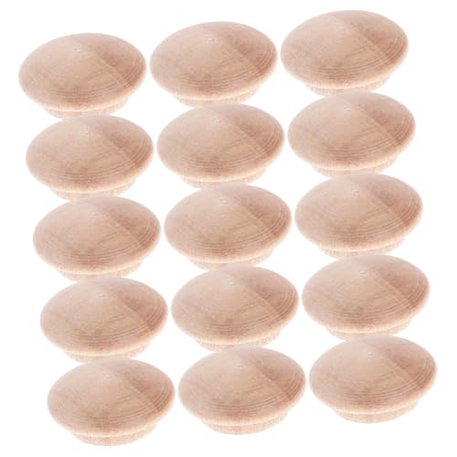 PRETYZOOM 25 Stück Teiliges Holz Natürliche Schraubenlochstopfen für Möbel und Treppen Robuste Holzknöpfe mit Glatter Oberfläche Einfache Montage und Langlebig PRETYZOOM 25 Stück Teiliges Holz Natürliche Schraubenlochstopfen für Möbel und Treppen Robuste Holzknöpfe mit Glatter Oberfläche Einfache Montage und Langlebig von PRETYZOOM
