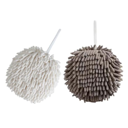 PRETYZOOM 2er-Pack Chenille-handtücher Für Das Badezimmer Dekorativ Flauschig Super Saugfähig Schnelltrocknend Hautfreundlich von PRETYZOOM