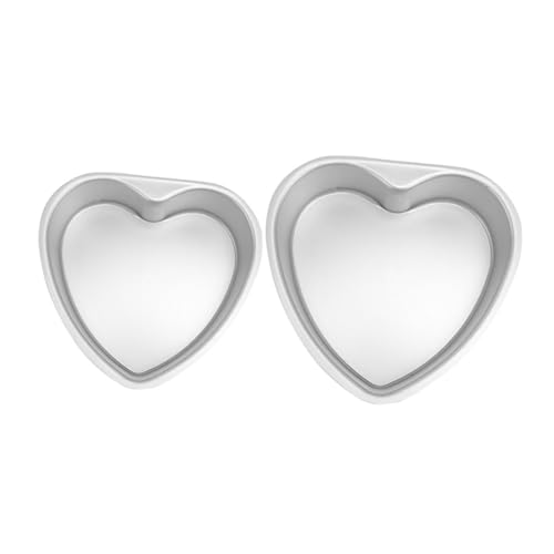 PRETYZOOM Herzförmige Kuchenformen Wiederverwendbare Backform Aus Aluminiumlegierung Zum Einfachen Entformen Für Anfänger Und Experten Glatte Antihaftbeschichtung Für Den Valentinstag von PRETYZOOM