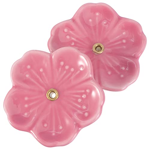 PRETYZOOM 2st Räucherstäbchen Weihrauch Räuchergefäß Räucherkegelhalter Teelichthalter Aromabrenner Dekorative Räucherschale Desktop-Ornament Keramik Rosa von PRETYZOOM