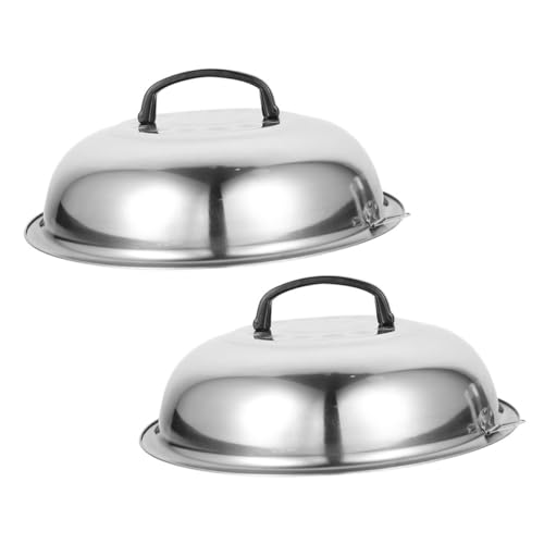PRETYZOOM 2stücke Edelstahltopfdeckel Mit Verbrühungsschutz Abdeckung Für Kochwerkzeug Topfdeckel Topfabdeckung Silber PRETYZOOM 2stücke Edelstahltopfdeckel Mit Verbrühungsschutz Abdeckung Für Kochwerkzeug Topfdeckel Topfabdeckung Silber von PRETYZOOM