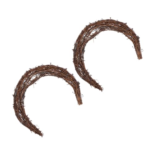 PRETYZOOM 2stücke Mondkranzform Rattanrahmen DIY-bastelarbeiten Wandkranzring Blumenkranzrahmen Künstlicher Kranz Weidenkranz Weinrebenkranz Mondkranz in Weinrebenform DIY-kranzzubehör PRETYZOOM 2stücke Mondkranzform Rattanrahmen DIY-bastelarbeiten Wandkranzring Blumenkranzrahmen Künstlicher Kranz Weidenkranz Weinrebenkranz Mondkranz in Weinrebenform DIY-kranzzubehör von PRETYZOOM