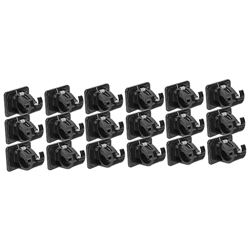 PRETYZOOM 3 Sätze Teiliges Selbstklebendes Gardinenstangenhalter Aus Wiederverwendbarem Kunststoff Robuste Wandclips Zur Befestigung Von Duschvorhang Und Handtuchstangen 6 Stücke * 3 von PRETYZOOM