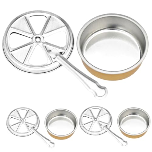 PRETYZOOM 3 Sätze Wiederverwendbare Alkoholbrenner mit Deckel Robuste Metall Alkoholbox Tragbarer Langlebiger Ofen Hitzebeständig zur Speisenerwärmung Grillen von PRETYZOOM