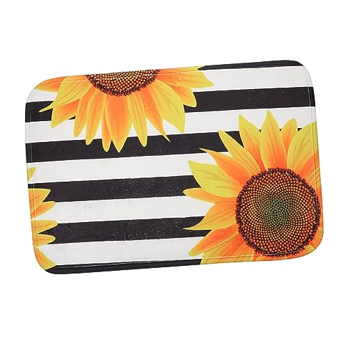 PRETYZOOM 3 Stck. Badezimmermatte mit Sonnenblumen Streifenmuster rutschfeste Küchenmatte für Bad und Küche Dekorative und Saugfähige Fußmatte für Schlafzimmer und Wohnbereiche PRETYZOOM 3 Stck. Badezimmermatte mit Sonnenblumen Streifenmuster rutschfeste Küchenmatte für Bad und Küche Dekorative und Saugfähige Fußmatte für Schlafzimmer und Wohnbereiche von PRETYZOOM