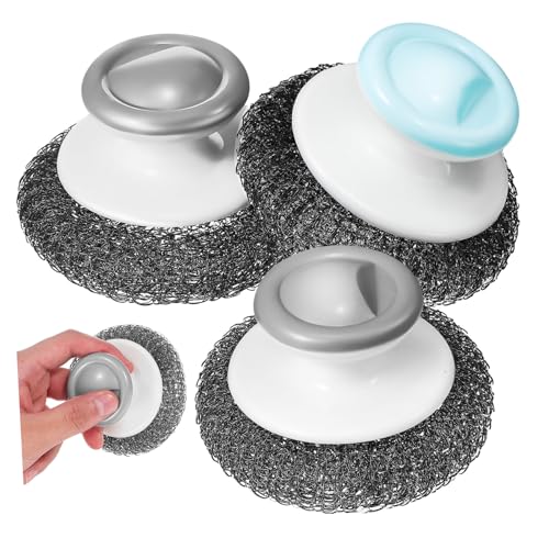 PRETYZOOM 3 Stück Edelstahl Spülbürste mit Griff Blau Langlebiger Küchenschrubber für Töpfe Pfannen Grill Robust Rostfrei Kompakt für Effektive Reinigung von Hartnäckigen Verschmutzungen PRETYZOOM 3 Stück Edelstahl Spülbürste mit Griff Blau Langlebiger Küchenschrubber für Töpfe Pfannen Grill Robust Rostfrei Kompakt für Effektive Reinigung von Hartnäckigen Verschmutzungen von PRETYZOOM