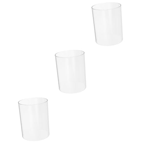 PRETYZOOM 3 Stück Kerzenschirm Kerzenabdeckung DIY Kerzendekoration Kerze Heizlampe Kerzenkinder Hitze Votiv- Brenner Urlaub dekorative Kerzenhülle Kerzenhalter aus Glas klarer Kerzenhalter von PRETYZOOM