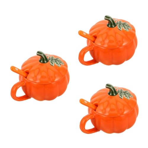 PRETYZOOM 3 Stück Kürbisbecher aus Keramik Pumkin -Becher Keramikbecher Halloween -Kaffeetasse Wasserbecher Becher in Kürbisform Tasse für zu Hause Kürbiskaffeetasse Kürbis Tassen Orange PRETYZOOM 3 Stück Kürbisbecher aus Keramik Pumkin -Becher Keramikbecher Halloween -Kaffeetasse Wasserbecher Becher in Kürbisform Tasse für zu Hause Kürbiskaffeetasse Kürbis Tassen Orange von PRETYZOOM