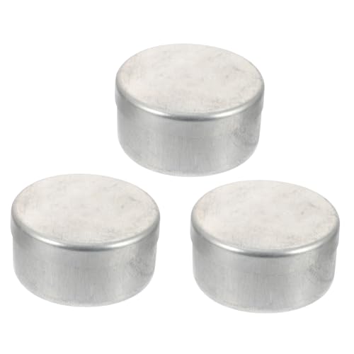 PRETYZOOM 3 Stück Teiliges Aluminium Bodenprobenbehälter Rund mit Deckel Laborwaage Schalen für Bodenproben Auslaufsicher Langlebig für Labor Schule und Analyse von PRETYZOOM