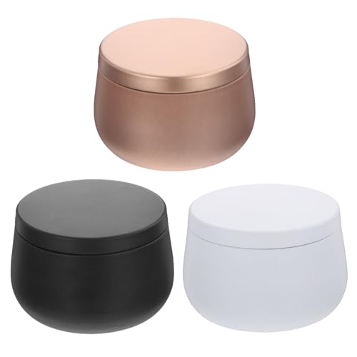 PRETYZOOM 3 Stück Teiliges DIY Kosmetikdosen mit Schraubdeckeln Luftdichte Makeup Sample Tin Dosen für Kerzen Cremes Lippenstift Aufbewahrung Nahtloses Sicheres Design in Roségold Samt PRETYZOOM 3 Stück Teiliges DIY Kosmetikdosen mit Schraubdeckeln Luftdichte Makeup Sample Tin Dosen für Kerzen Cremes Lippenstift Aufbewahrung Nahtloses Sicheres Design in Roségold Samt von PRETYZOOM
