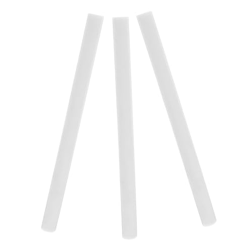 PRETYZOOM 3 Stück Teiliges Pom Rundstab Weiß Cnc Fräsen Zylindrische Stäbe für Maschinenbau Chemische Industrie DIY Projekte von PRETYZOOM