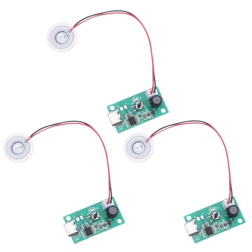PRETYZOOM 3 Stück Teiliges USB Mini Luftbefeuchter Nebelmodul mit Zerstäubung Ersatz Nebelscheiben Energiesparend Kompakt für Pflanzen Aromatherapie und Dekorative von PRETYZOOM
