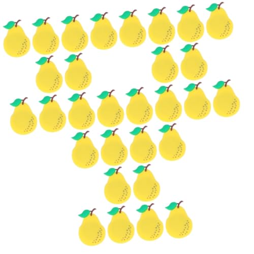 PRETYZOOM 30 STK Magnetischer Aufkleber Fruchtmagnete Für Automagnete Und Abziehbilder Kleine Magnete Zum Basteln Kirsche Aufkleber Kühlschrank Gemüsemagnete Magnetische Aufkleber Yellow von PRETYZOOM