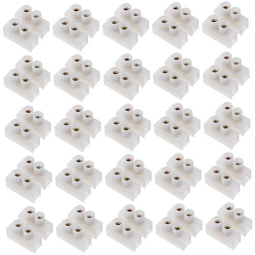PRETYZOOM 30 Stück Schraubklemmen Schnellanschluss Positionen Drahtverbinder Terminal Block für Beleuchtung Motor und Haushaltsgeräte von PRETYZOOM