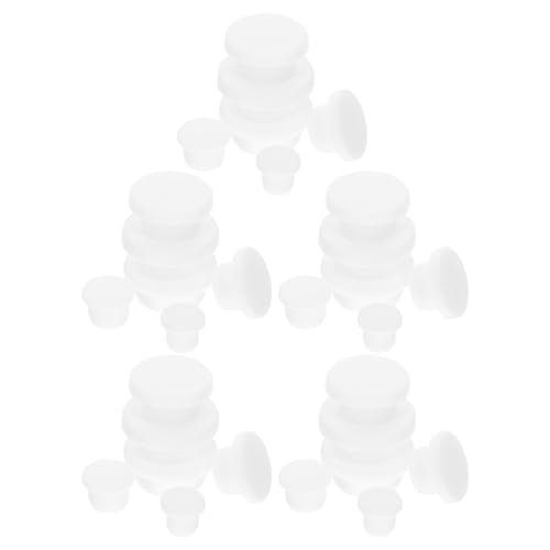 PRETYZOOM 30 Stück Teiliges Silikonbeschichteter Flaschenstopfen Temperaturbeständig Flexible Passform für Flaschenöffnungen Wiederverwendbare Dichtkappen für Labor und Haushalt von PRETYZOOM