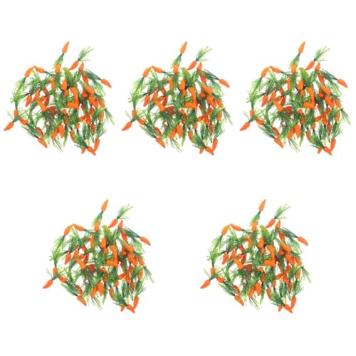 PRETYZOOM 300 STK Simulierte Karotte Mini-Karotten Gefälschtes Gemüsemodell Falsches Karottendekor Künstliche Karottenverzierung Kleine Hasenkarotten Künstliche Obstpflanzen Plastik von PRETYZOOM