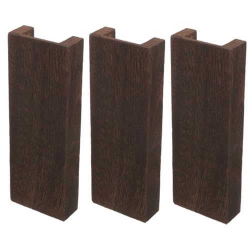 PRETYZOOM 3St Blumentopf aus Holz eingetopft Gartenmauer Dekorationen Vase Fälschung schwebend Blumenbehälter pastoraler Blumentopf Wandhängender Blumentopf Blumenhalter hölzern Coffee von PRETYZOOM