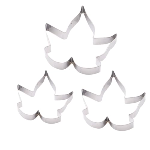 PRETYZOOM 3St Kuchenform schokoladenform puddingförmchen Ahornblatt Keksform Die Fondantform Keksformen-Set Blatt-Ausstecher von PRETYZOOM