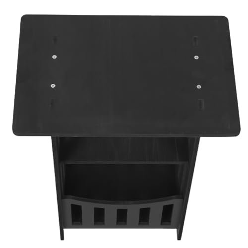 PRETYZOOM 3Stufe Stufiger Schmaler Beistelltisch Platzsparender Nachttisch mit Ablagefächern für Schlafzimmer Wohnzimmer und Design von PRETYZOOM