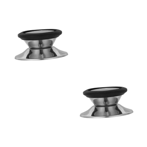 PRETYZOOM 4 Stck. Deckelgriff Aus Silikon Kleiner Deckelknauf Griff Für Kochgeschirr Deckelknopf Für Kochtopf Deckelknopf Für Topfdeckel Pan Topfabdeckknauf Kieselgel Silber von PRETYZOOM