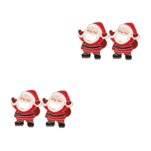 PRETYZOOM 4 Stck. Flaschenöffner des Weihnachtsmanns Soda-Öffner Magnetischer Flaschenöffner für Kühlschrank Küchendeckelentferner Legierung PRETYZOOM 4 Stck. Flaschenöffner des Weihnachtsmanns Soda-Öffner Magnetischer Flaschenöffner für Kühlschrank Küchendeckelentferner Legierung von PRETYZOOM