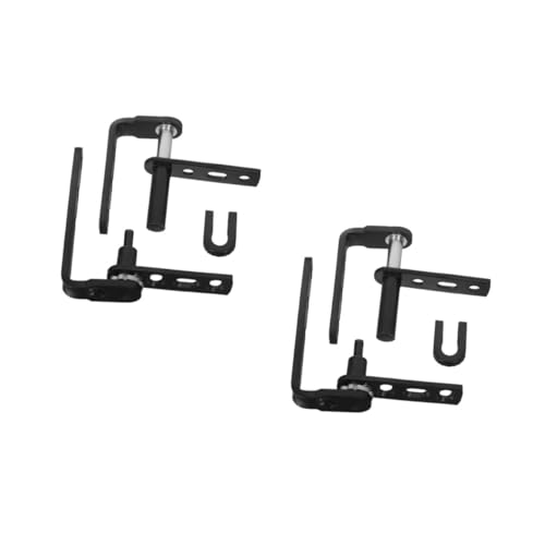 PRETYZOOM 4 Stck. Türangel Louvre -Türscharniere Louvre Door Hardware Scharniere Schwingtürscharniere Salon -Tür -Hardware Limousinen -Türscharnier rostfrei Rostfreier Stahl Schwarz von PRETYZOOM