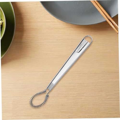 PRETYZOOM 4 Stk. Teiliges Edelstahl-schneebesen- Manueller Handquirl mit Federspirale Vielseitiger Eierquirl und Kaffee-mixer Schnelles Rühren Leicht zu Reinigen für Backen und Kochen von PRETYZOOM