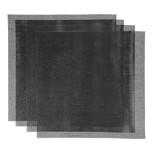 PRETYZOOM 4 StüCk Silikon Backmatten FüR HeißLuftfritteuse, Wiederverwendbare Antihaft Grillmatten 30X30cm Vielseitige Gitter- Und Backunterlagen von PRETYZOOM