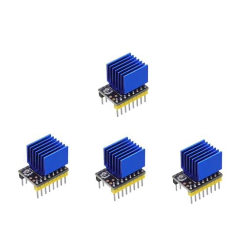 PRETYZOOM 4 Stück Drucker Stepper Motor Treiber Modul mit Kühlkörper Silent Motor Controller Board für Präzise Steuerung Einfache Installation DIY Industrial Stepper Driver für Geräuscharmes von PRETYZOOM