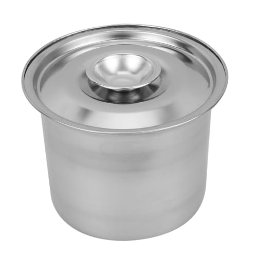 PRETYZOOM 4 StüCk Wiederverwendbare Edelstahl EisbehäLter Mit Deckel 10cm SpeiseeisbehäLter FüR Selbstgemachtes, Luftdichter GefrierbehäLter FüR Zuhause Und Partys von PRETYZOOM