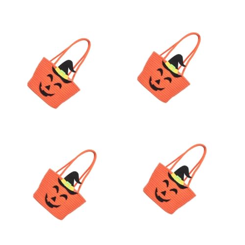 PRETYZOOM 4 Stück Halloween-Süßigkeitsbeutel Süßes oder Saures Süßigkeitentüten Halloween-Süßigkeiten-Eimer Leckereien Eimer Gewebte Tasche Baumwollseil Orange PRETYZOOM 4 Stück Halloween-Süßigkeitsbeutel Süßes oder Saures Süßigkeitentüten Halloween-Süßigkeiten-Eimer Leckereien Eimer Gewebte Tasche Baumwollseil Orange von PRETYZOOM
