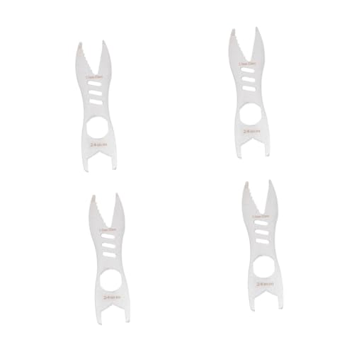 PRETYZOOM 4 Stück Multifunktionsschlüssel Doppelschlüssel Spanner -Werkzeug Doppelmaulschlüssel sich an beiden Enden umsetzt Kompakte Schraubenschlüssel Universalschlüssel Stahl Silber PRETYZOOM 4 Stück Multifunktionsschlüssel Doppelschlüssel Spanner -Werkzeug Doppelmaulschlüssel sich an beiden Enden umsetzt Kompakte Schraubenschlüssel Universalschlüssel Stahl Silber von PRETYZOOM