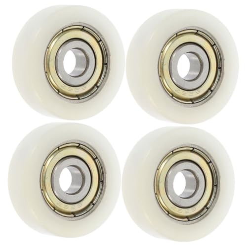 PRETYZOOM 4 Stück Nylon Schiebetür Laufrolle Pulley Rollenlager für Möbel Schubladen Fenster Schwerlastfähig Leise Vielseitig Kompatibel mit Führungsschienen von PRETYZOOM