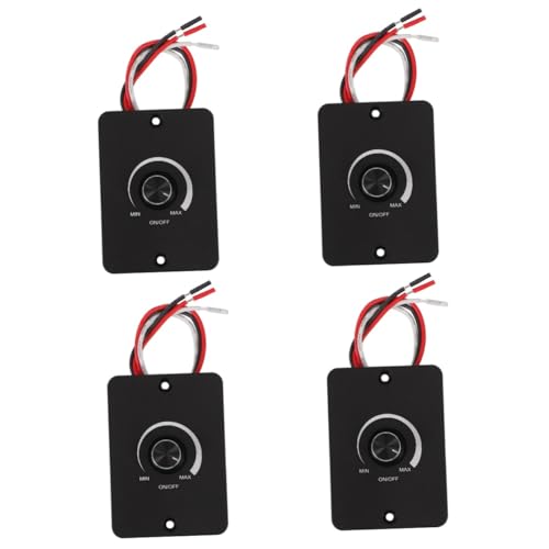 PRETYZOOM 4 Stück Rv Lichtschalter Dimmbar Manueller Drehknopf Pwm für Wohnwagen Auto Beleuchtung Präzise Helligkeitsregelung Robustes Pc Gehäuse Vielseitig für LED Innenbeleuchtung von PRETYZOOM