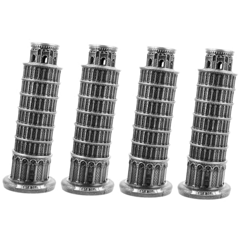 PRETYZOOM 4 Stück Schiefer Pisa Modell aus Italienisches Architektur Große Statue für Tischdekoration Einzigartiges für Architektur Home Ornament von PRETYZOOM