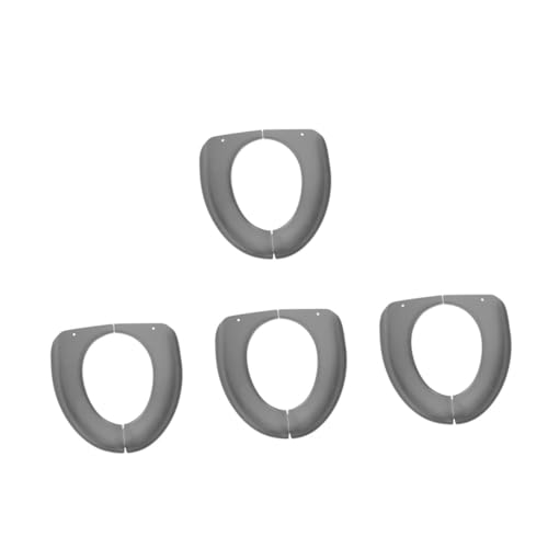 PRETYZOOM 4 Stück Toilettenspüler Faltbare toilettenabdeckung Sitzbezug aus Kunststoff Klappbare Toilettensitzauflage tragbarer Toilettensitzpolster WC-Sitzbezug Plastik Dunkelgrau PRETYZOOM 4 Stück Toilettenspüler Faltbare toilettenabdeckung Sitzbezug aus Kunststoff Klappbare Toilettensitzauflage tragbarer Toilettensitzpolster WC-Sitzbezug Plastik Dunkelgrau von PRETYZOOM