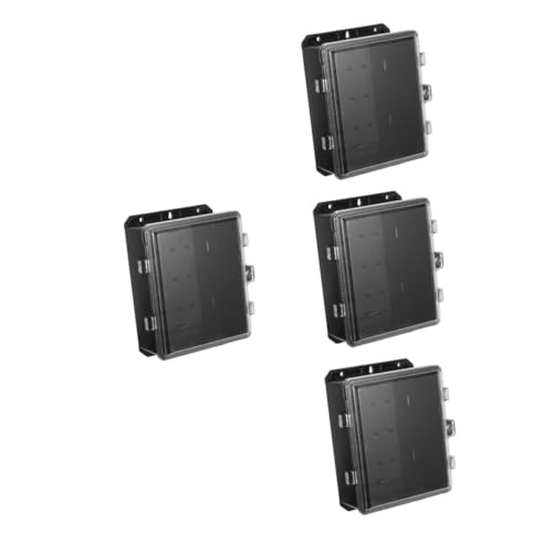 PRETYZOOM 4 Stück Wetterfeste Outdoor Elektroanschlussbox mit Transparentem Uv-beständigem Deckel Staubdichtes Gehäuse Wetterresistente Schutzbox für Elektronik in Garten Terrasse und von PRETYZOOM