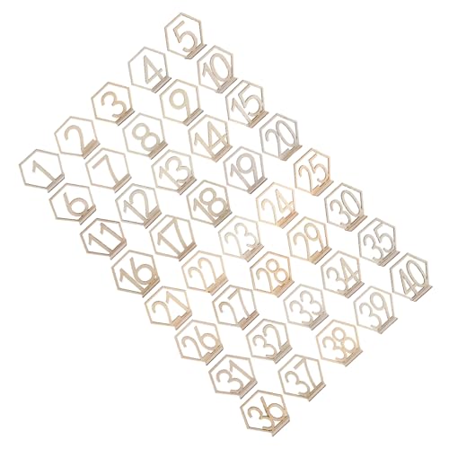 PRETYZOOM 40 Stück Holz Tischnummern Hexagonal Rustikal Holz Tischkarten für Hochzeit Party Dekoration Stabile Sitzplatznummern Leicht Beweglich Vielseitig Einsetzbar PRETYZOOM 40 Stück Holz Tischnummern Hexagonal Rustikal Holz Tischkarten für Hochzeit Party Dekoration Stabile Sitzplatznummern Leicht Beweglich Vielseitig Einsetzbar von PRETYZOOM