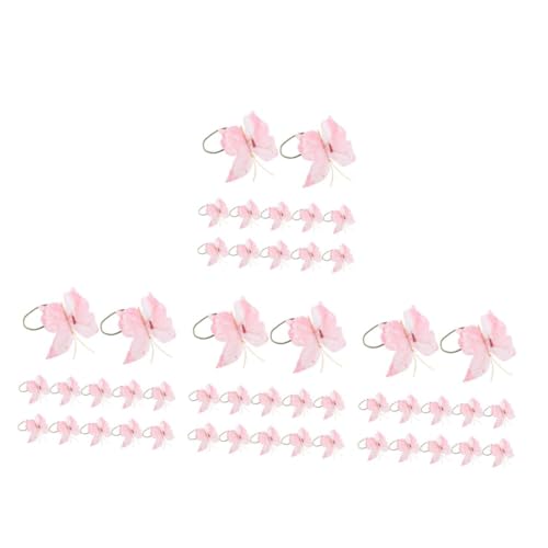 PRETYZOOM 48 Stück Dreidimensionale Schmetterlings Serviettenschnalle Hochzeits Schmetterlings Serviettenringe Serviettenringe Künstliche von PRETYZOOM