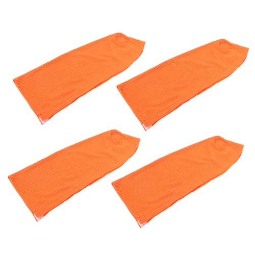PRETYZOOM 4stücke Armlehnenbezüge Für Sofas Aus Stretchgewebe Waschbar Schützt Sessel Vor Schmutz Und Abnutzung Passend Für Verschiedene Formen Orangefarben von PRETYZOOM