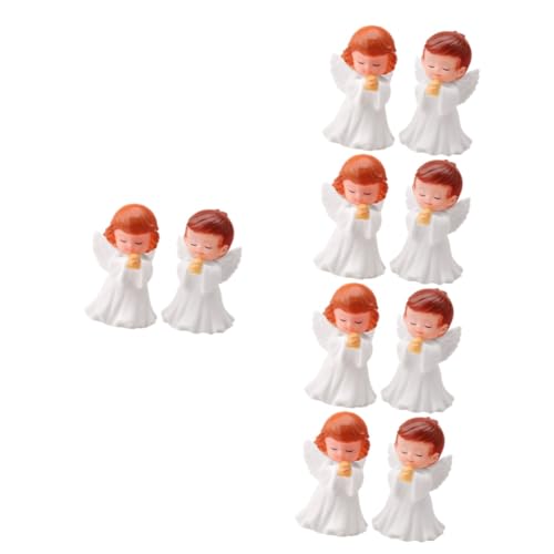 PRETYZOOM 5 Sätze Engel Ornamente Engel Gartenstatue Hände Betende Statue Frosch Betende Hände Figur Kleine Engelfiguren Desktop-Engel-Ornament Engelsfigur Cherub Figur Vinyl 2 Stück * 5 von PRETYZOOM