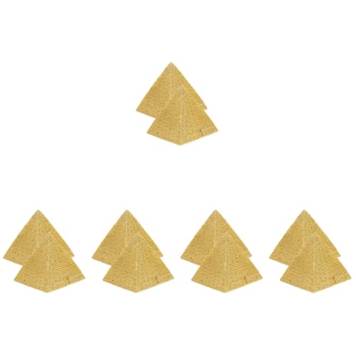 PRETYZOOM 5 Sätze Pyramiden-Ornament Dekorative Spiegel Für Die Wanddekoration Vintage Pyramidenmodell Pyramidendekoration Pyramidenfigur Pyramidenverzierung Harz Golden 2 Stück * 5 PRETYZOOM 5 Sätze Pyramiden-Ornament Dekorative Spiegel Für Die Wanddekoration Vintage Pyramidenmodell Pyramidendekoration Pyramidenfigur Pyramidenverzierung Harz Golden 2 Stück * 5 von PRETYZOOM