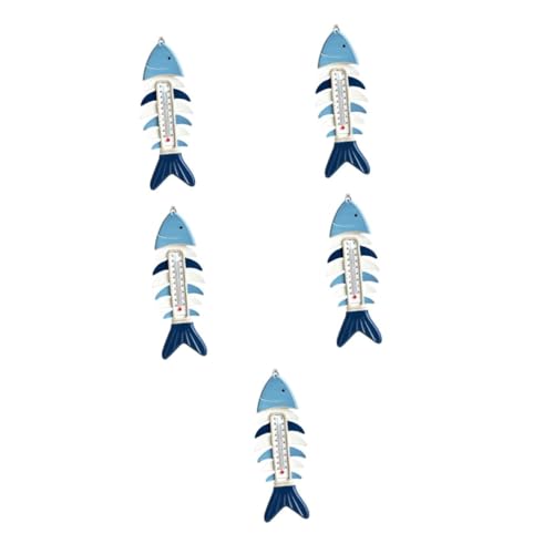 PRETYZOOM 5 Stück Simuliertes Fischknochenthermometer Seefisch-hängedekor Nautische Wandskulptur Nautische Gastgeschenke Wandbehang An Der Küste Nautischer Wandkunstanhänger Holz PRETYZOOM 5 Stück Simuliertes Fischknochenthermometer Seefisch-hängedekor Nautische Wandskulptur Nautische Gastgeschenke Wandbehang An Der Küste Nautischer Wandkunstanhänger Holz von PRETYZOOM