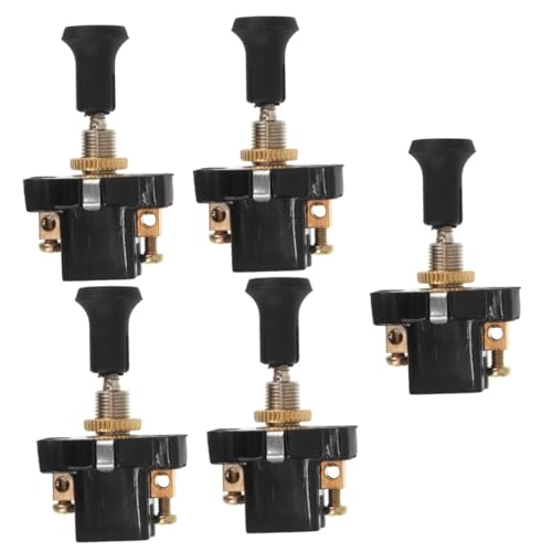 PRETYZOOM 5 Stück Zugschalter für Scheinwerfer Robuster Push Pull Lichtschalter aus Metall und Abs Schnelle Montage Langlebig Geeignet für Lkw und Motorzündung von PRETYZOOM