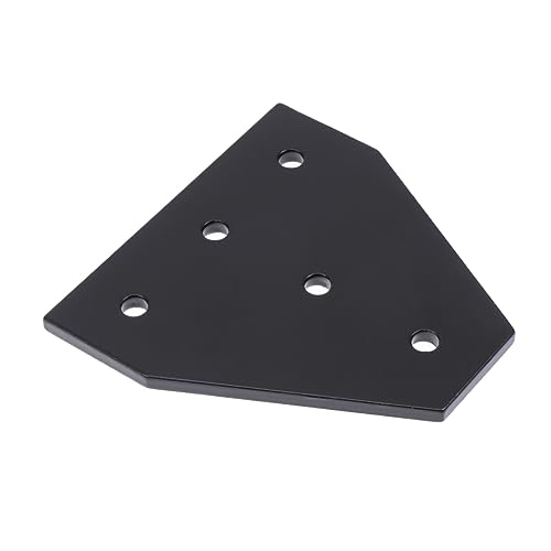 PRETYZOOM 5 Verstärkungsplatten Lineare Extrusionsvorrichtung Verbindungsplatte Aus Aluminiumlegierung T Förmige Verbindungsplatte Verbindungsplatte Für 3D Drucker Schwarz von PRETYZOOM