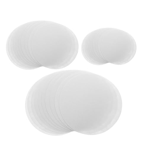 PRETYZOOM 50 Stück Topflappen aus Filz Pan Protectors Stapeling Filz Trennplatten Schutz für Pfannen Pan -Separatoren fühlten Sich Pfannen- und Topfschutz gefühlt Weiß von PRETYZOOM